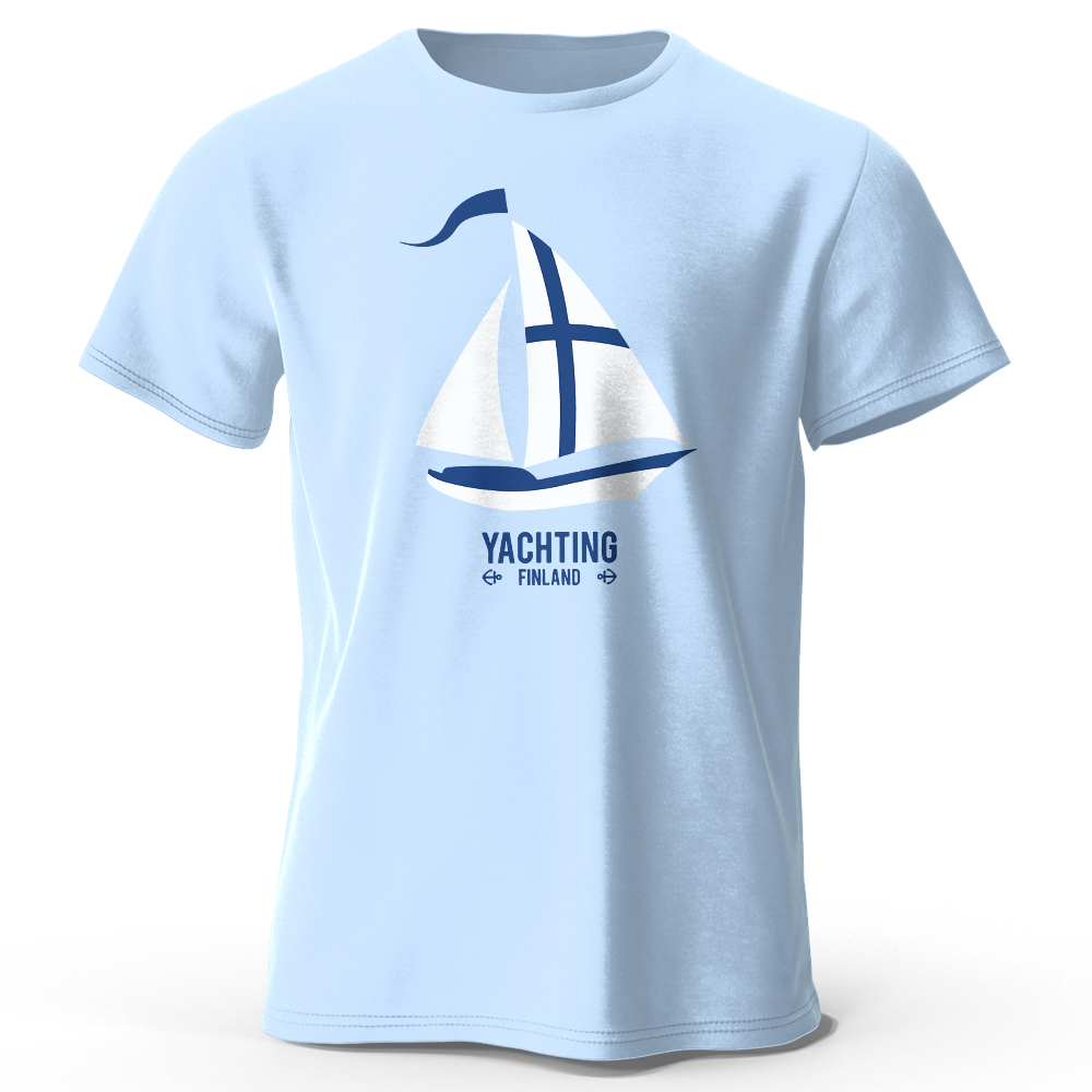 Vintage Yacht Fashion - Men's Yachting Graphic Print T-Shirt 100%