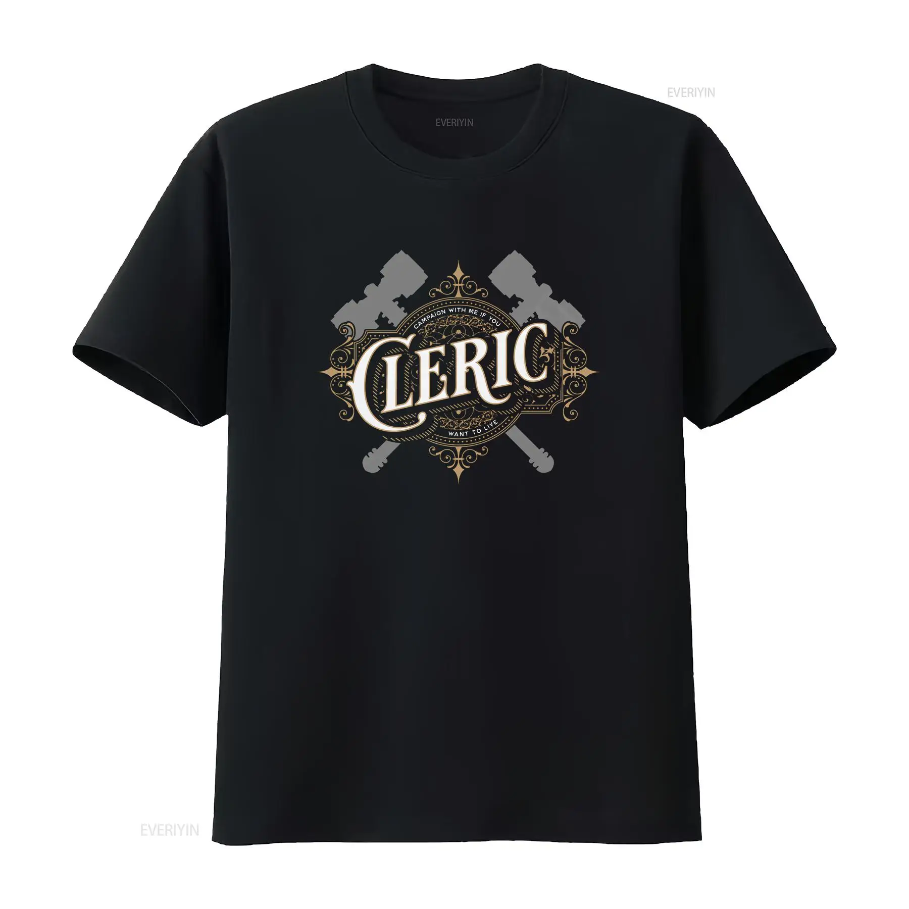 Vintage Fashion Font - DnD Cleric T Shirt Retro Font