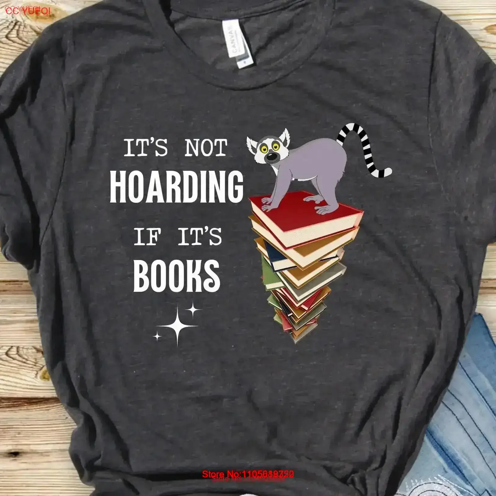 Vintage Fashion Knitwear Book - Lemur shirt Librarian T Book Lover