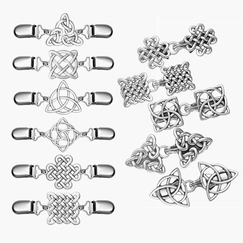 Vintage Fashion Postcards - Vintage Sweater Clips Celtic Knot Retro