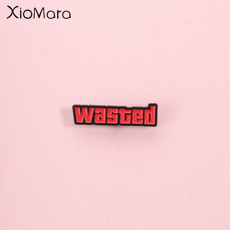 Vintage Fashion Font - Vintage Game Death Reminder Pin, Classic