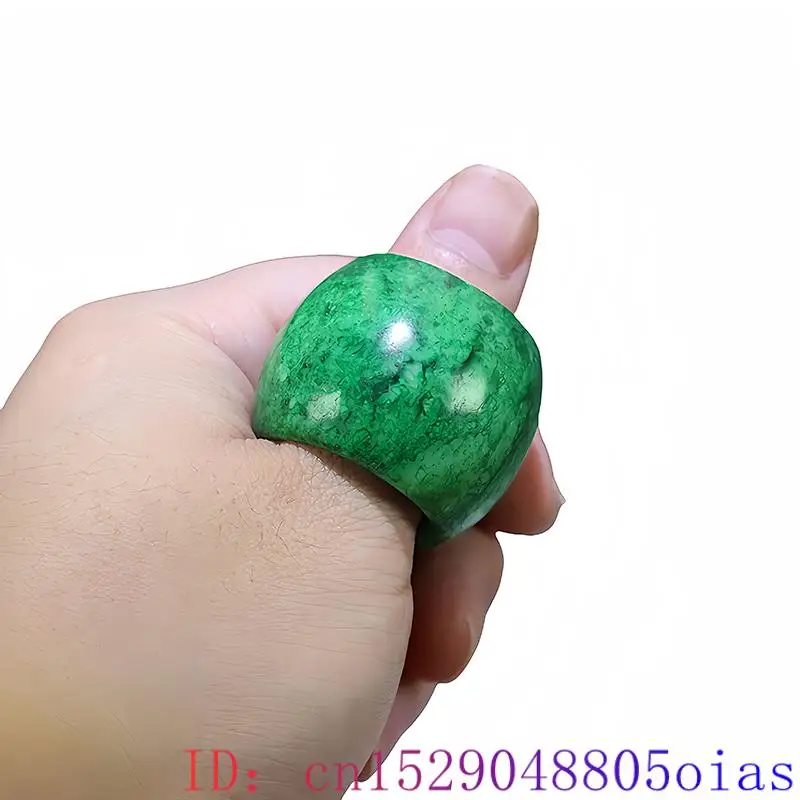 22mm Green Real Jade Rings for - Vintage Fashion Rings For Women 评论和价格