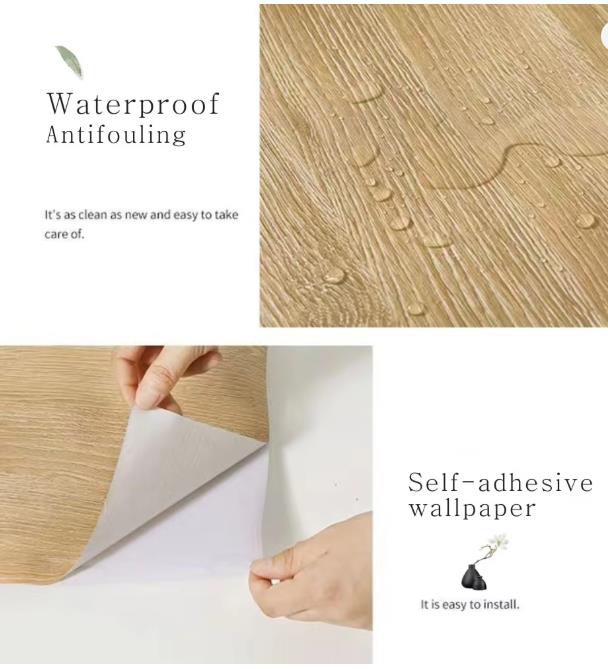 PVC Waterproof Self Adhesive W - Vintage Fashion Wallpaper 评论和价格