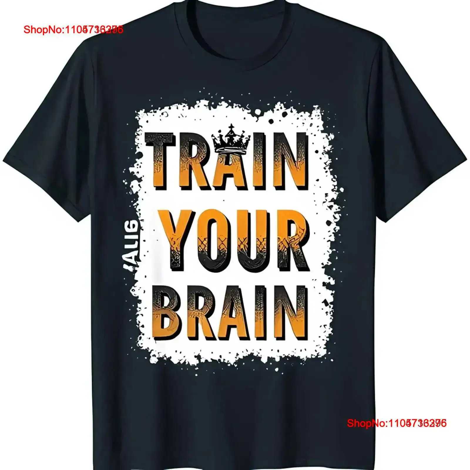 Black T Shirt with YOUR BRAIN  - Vintage Fashion Font 评论和价格