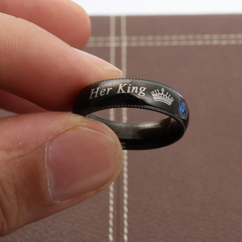 Simple Couple Titanium Steel R - Vintage Fashion Rings For Women 评论和价格