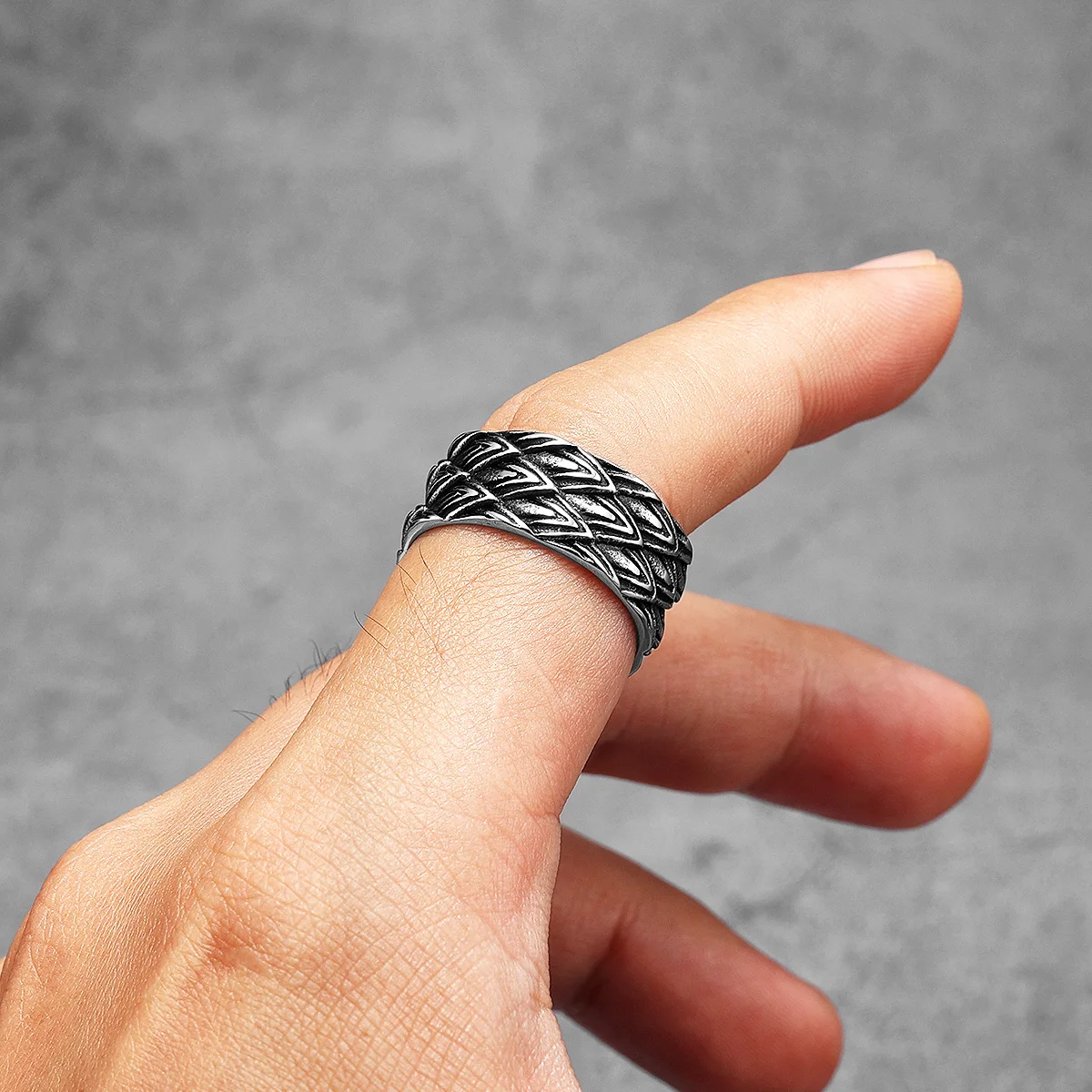 Unique Eagle Feather Men Rings - Vintage Fashion Newtown 评论和价格