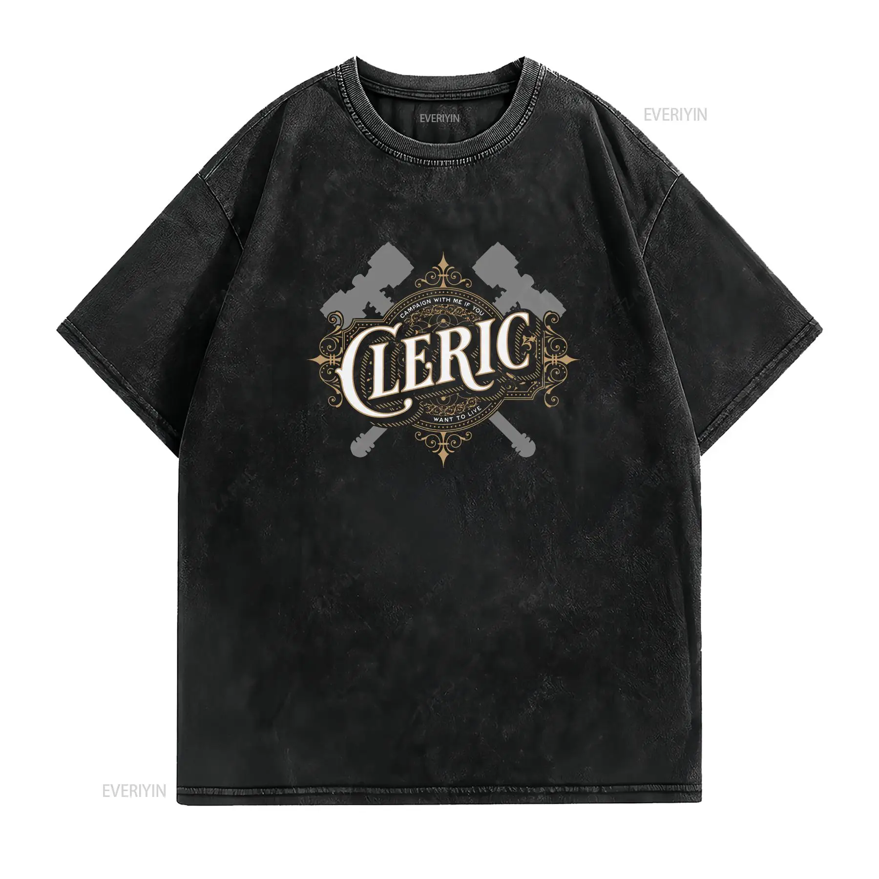 DnD Cleric T Shirt Retro Font  - Vintage Fashion Font 评论和价格