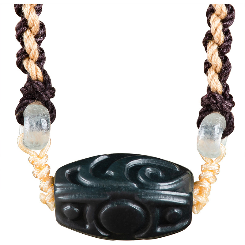 Hetian Jade Carve Bead Pendant - Vintage Fashion Accessories 评论和价格