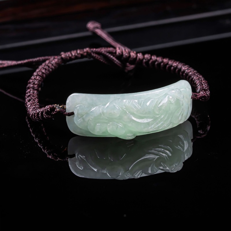 Burmese Jadeite Pixiu Bracelet - Vintage Fashion Accessories 评论和价格