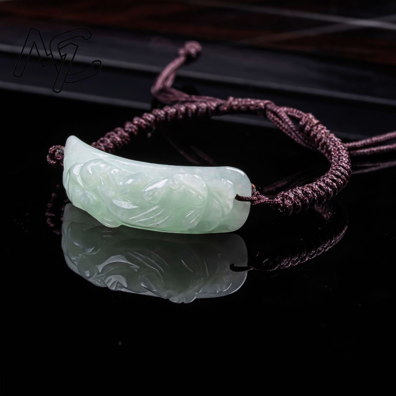 Burmese Jadeite Pixiu Bracelet - Vintage Fashion Accessories 评论和价格