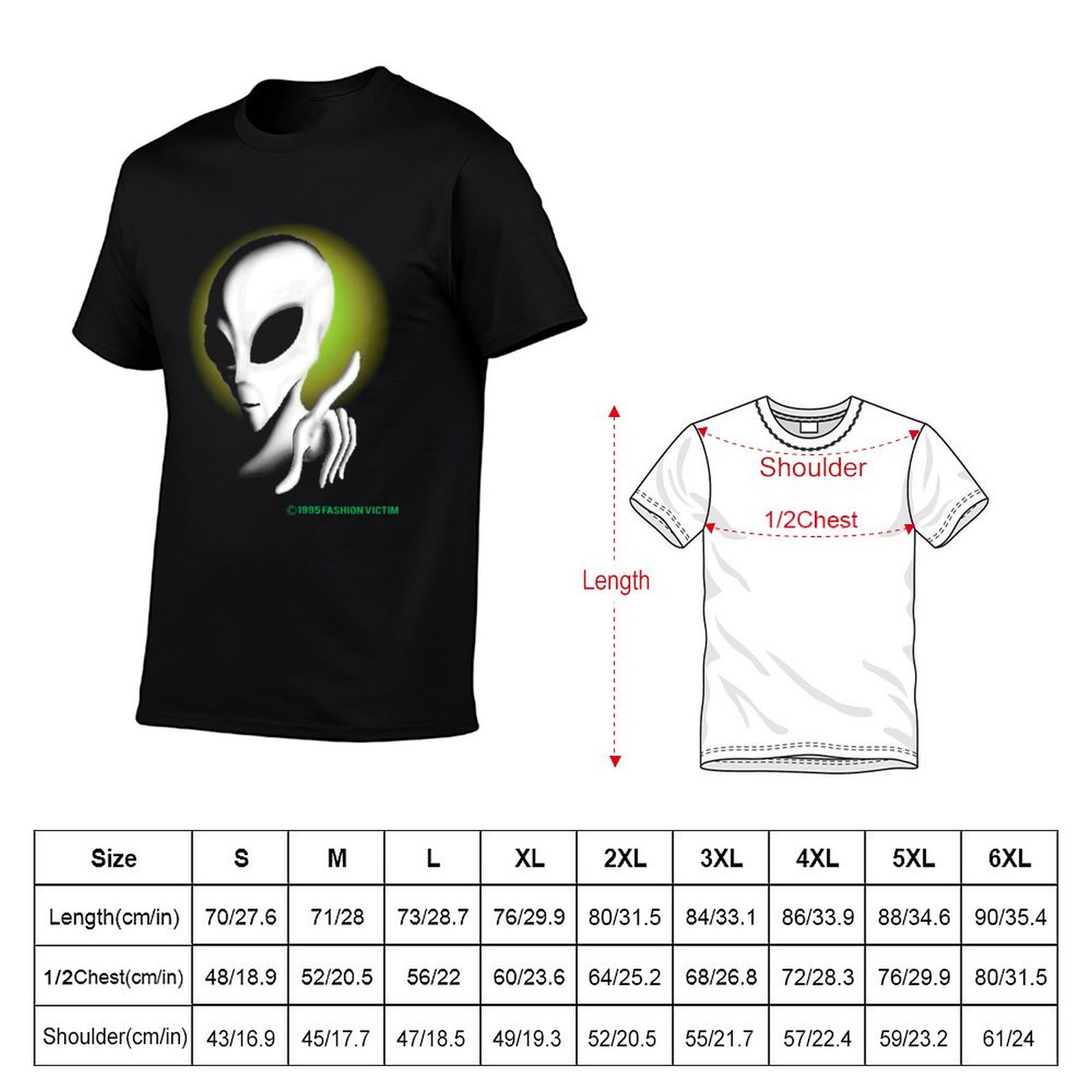 1995 ALIEN Vintage Glow In The - Vintage Fashion Victim 评论和价格