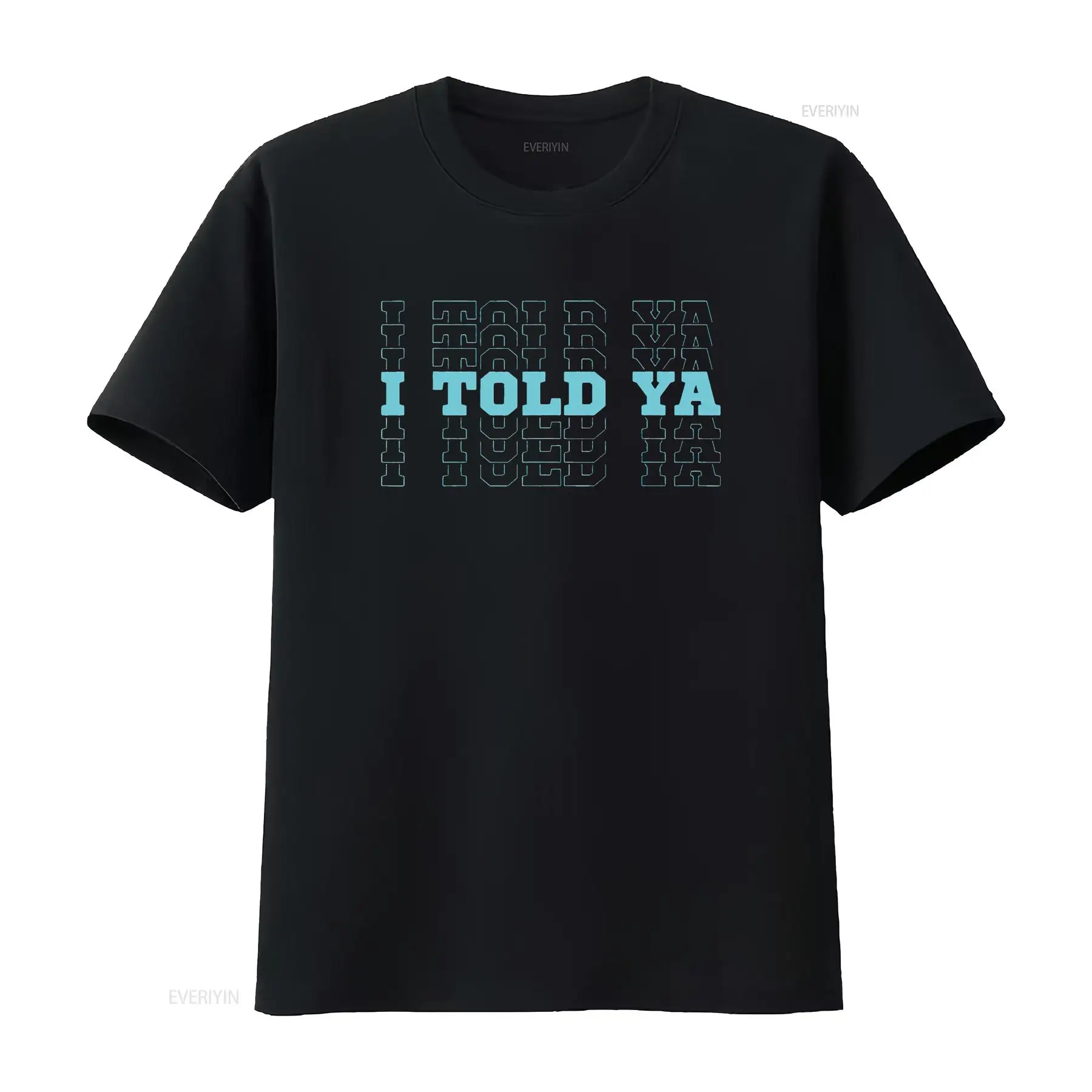 Funny Cute I Told Ya Cyan Blue - Vintage Fashion Font 评论和价格