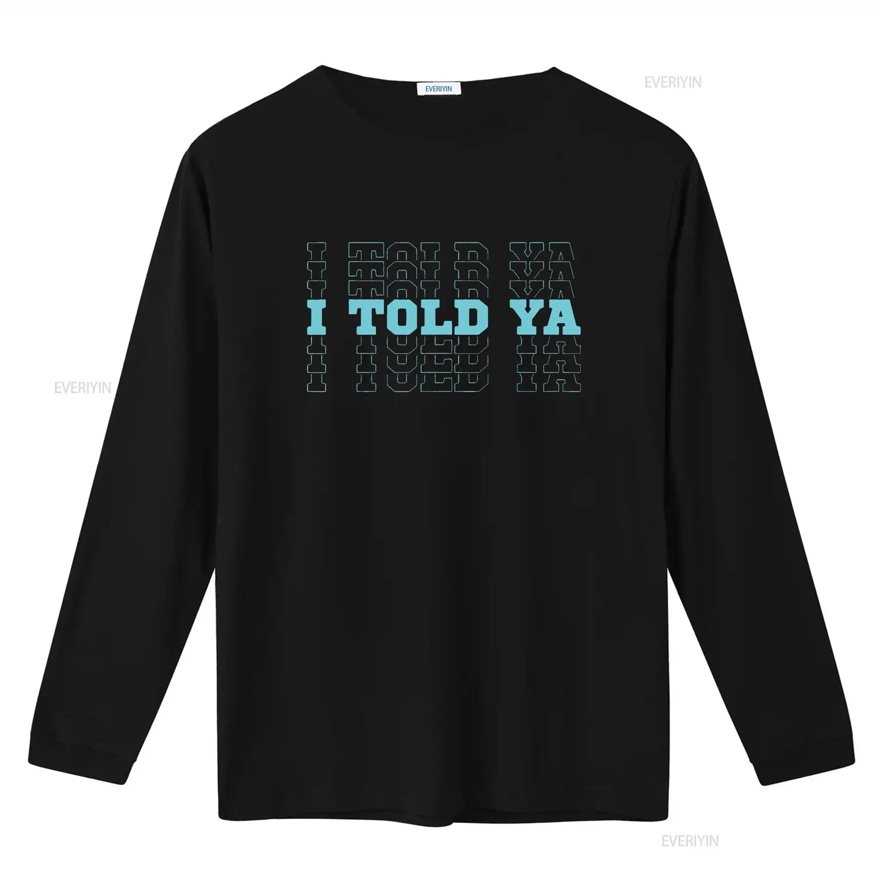 Funny Cute I Told Ya Cyan Blue - Vintage Fashion Font 评论和价格
