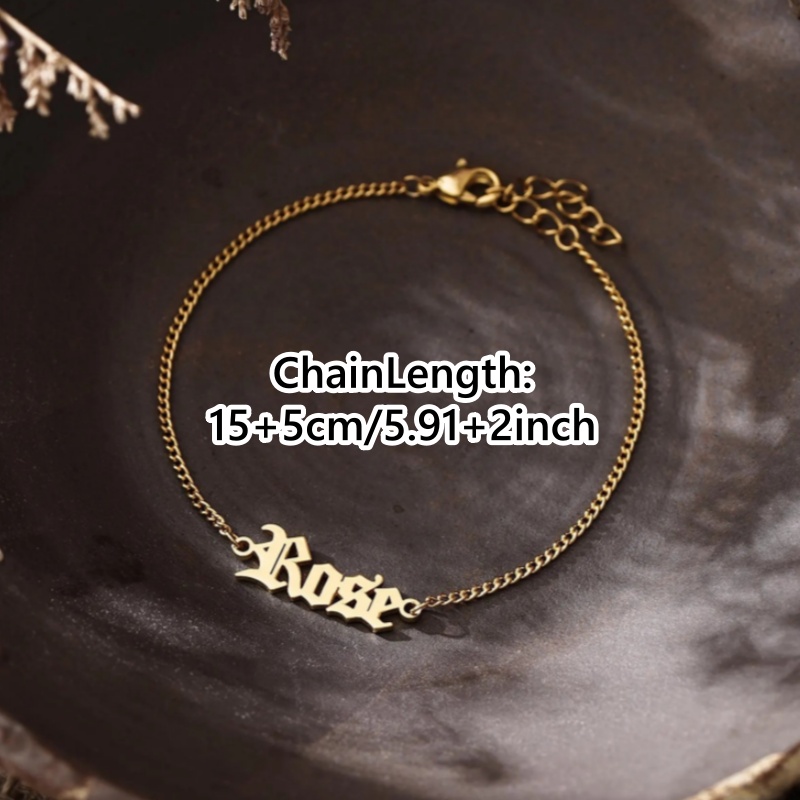 Custom Stainless Steel Old Eng - Vintage Fashion Font 评论和价格
