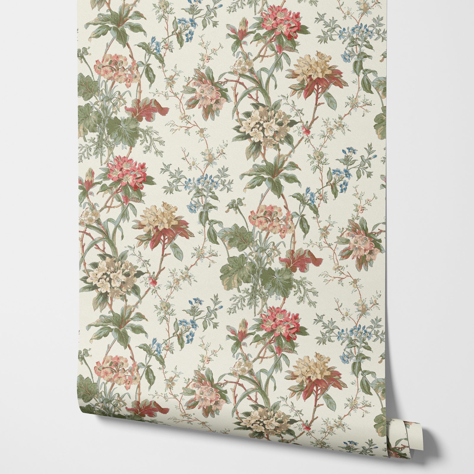 Flower Wallpaper Peel and Stci - Vintage Fashion Wallpaper 评论和价格