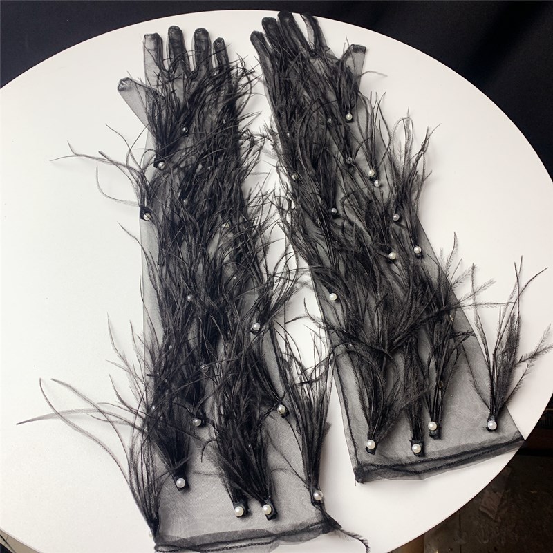 Women's Elegant Black Feather  - Vintage Fashion Photographers 评论和价格