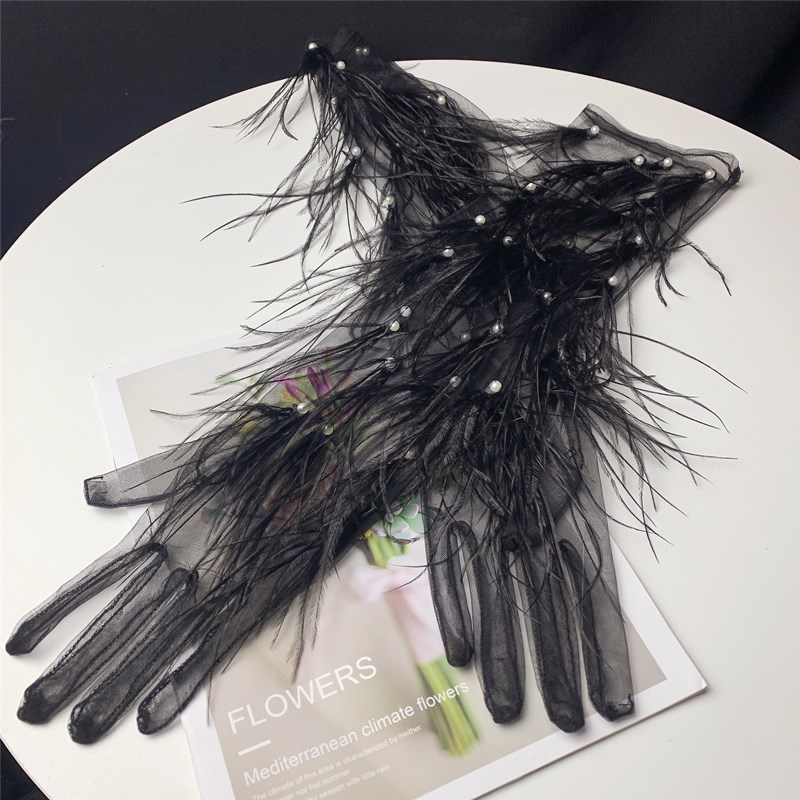 Women's Elegant Black Feather  - Vintage Fashion Photographers 评论和价格