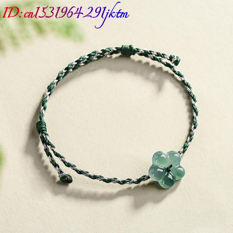 Burmese Jadeite Flower Bracele - Vintage Fashion Accessories 评论和价格