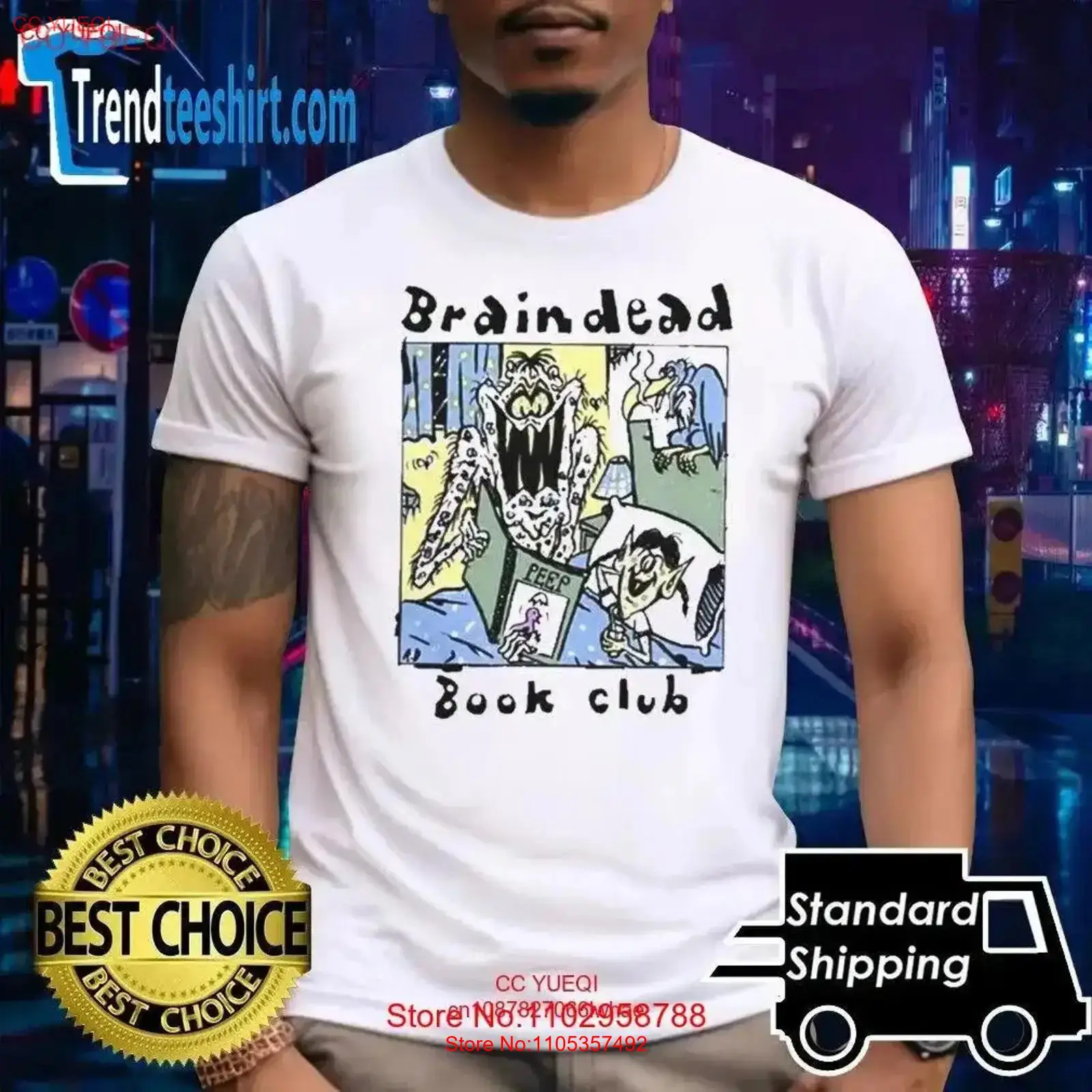 Brain Dead Book Club T Shirt v - Vintage Fashion Knitwear Book 评论和价格