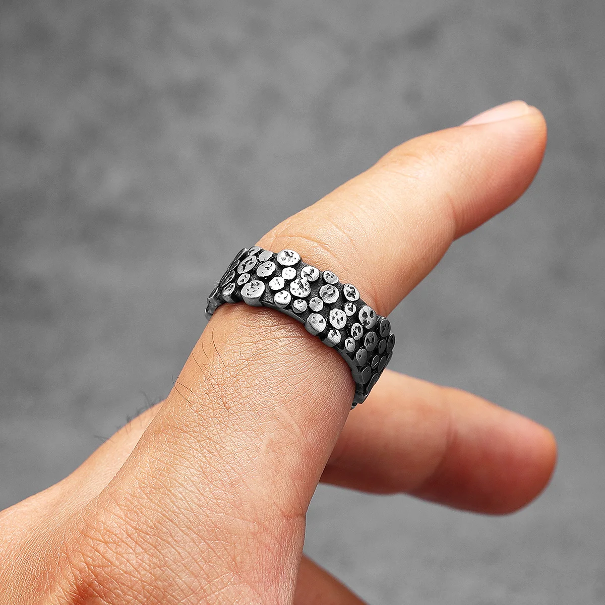 Minimalism Spot Men Rings Stai - Vintage Fashion Newtown 评论和价格